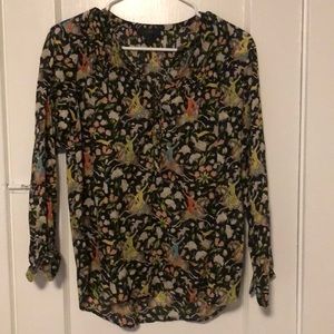 Drakes for J Crew Horseback Rider Print Top